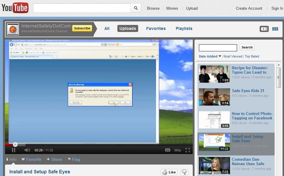 McAfee Safe Eyes image: This parental control software is designed to be easy to use.