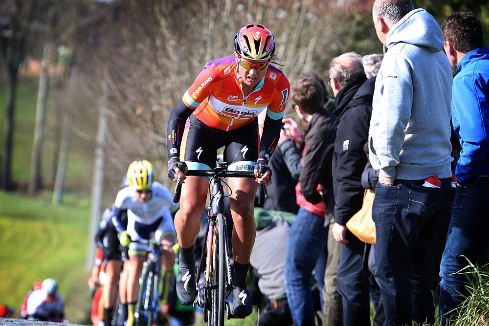 Chantal Blaak (Boels Dolmans) at Omloop Het Nieuwsblad for women 2015