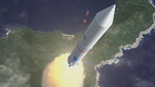 Epsilon Rocket Liftoff Illustration