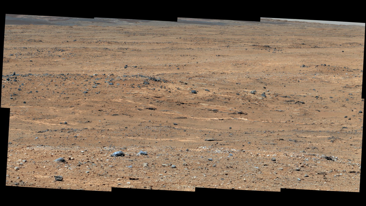 Darwin&#039; Outcrop at &#039;Waypoint 1&#039; of Curiosity&#039;s Trek to Mount Sharp 