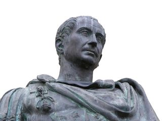 Stone bust of Julius Caesar