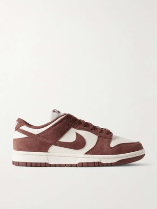 Dunk Low Leather and Suede Sneakers