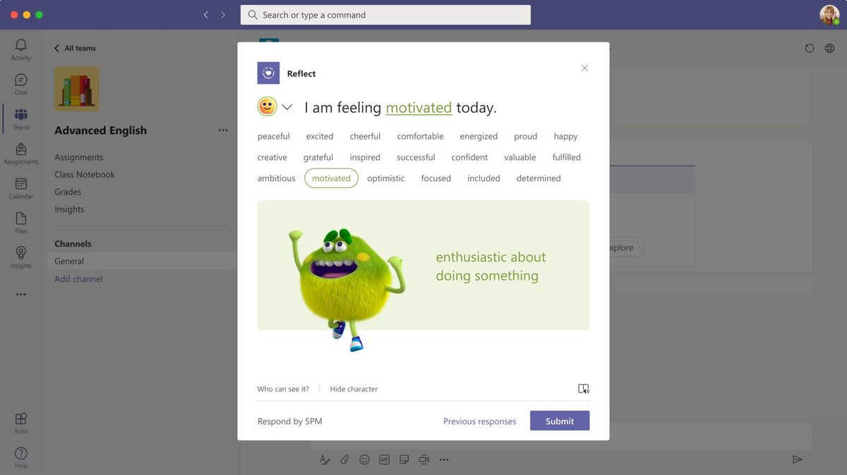 Illustrated Emotions Microsoft Teams