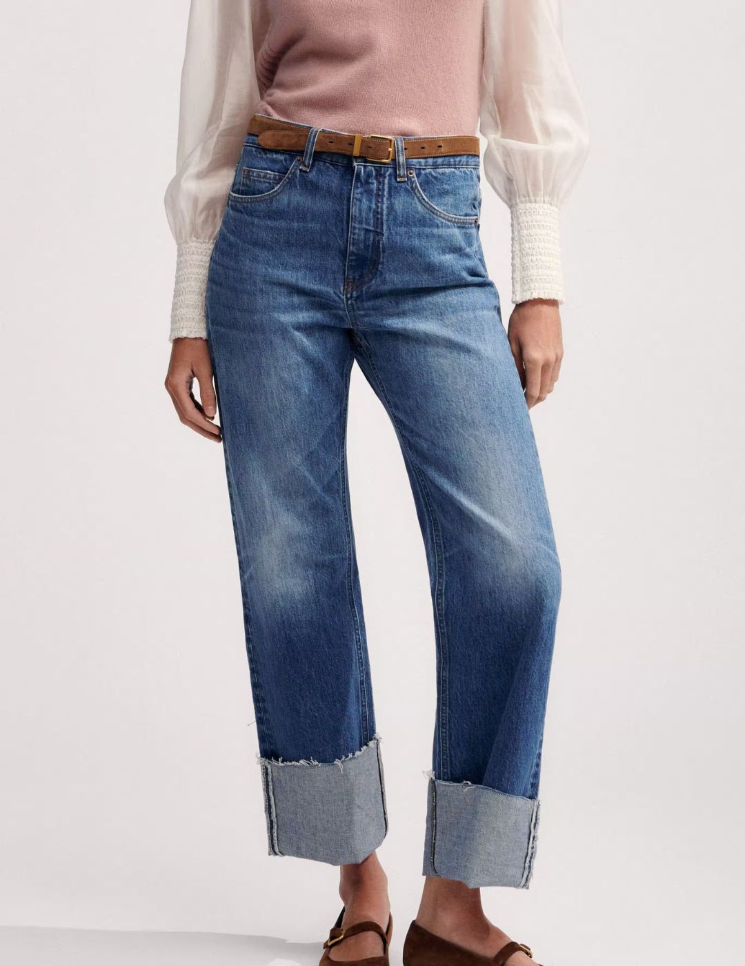 ME+EM, Authentic Relaxed Deep Turn-Up Jean