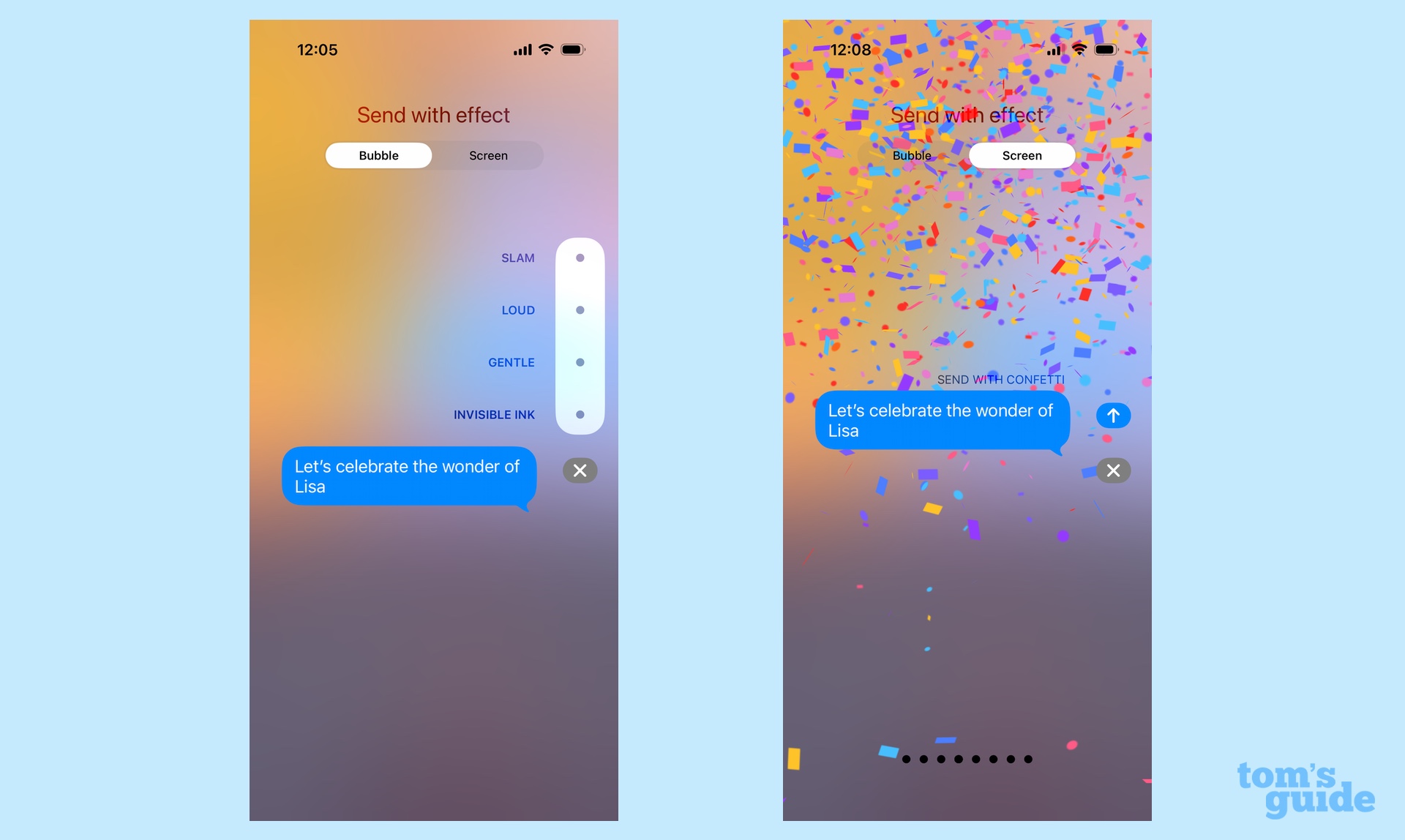 Screen effects in iOS 26