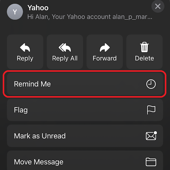How to use email reminders on iPhone