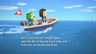 Kapp'n on his boat in Animal Crossing: New Horizons