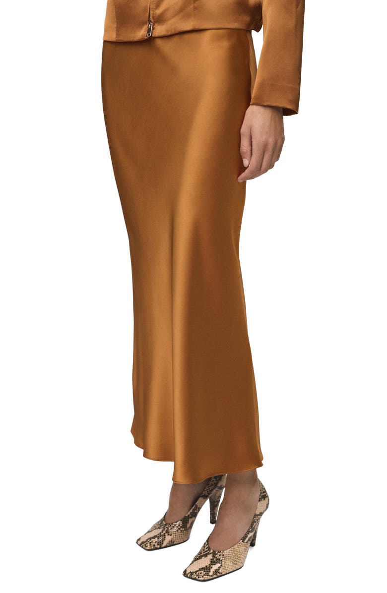 Mia Satin Midi Skirt