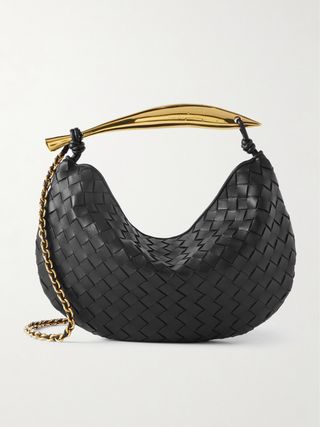 Sardine With Chain Small Intrecciato Leather Shoulder Bag