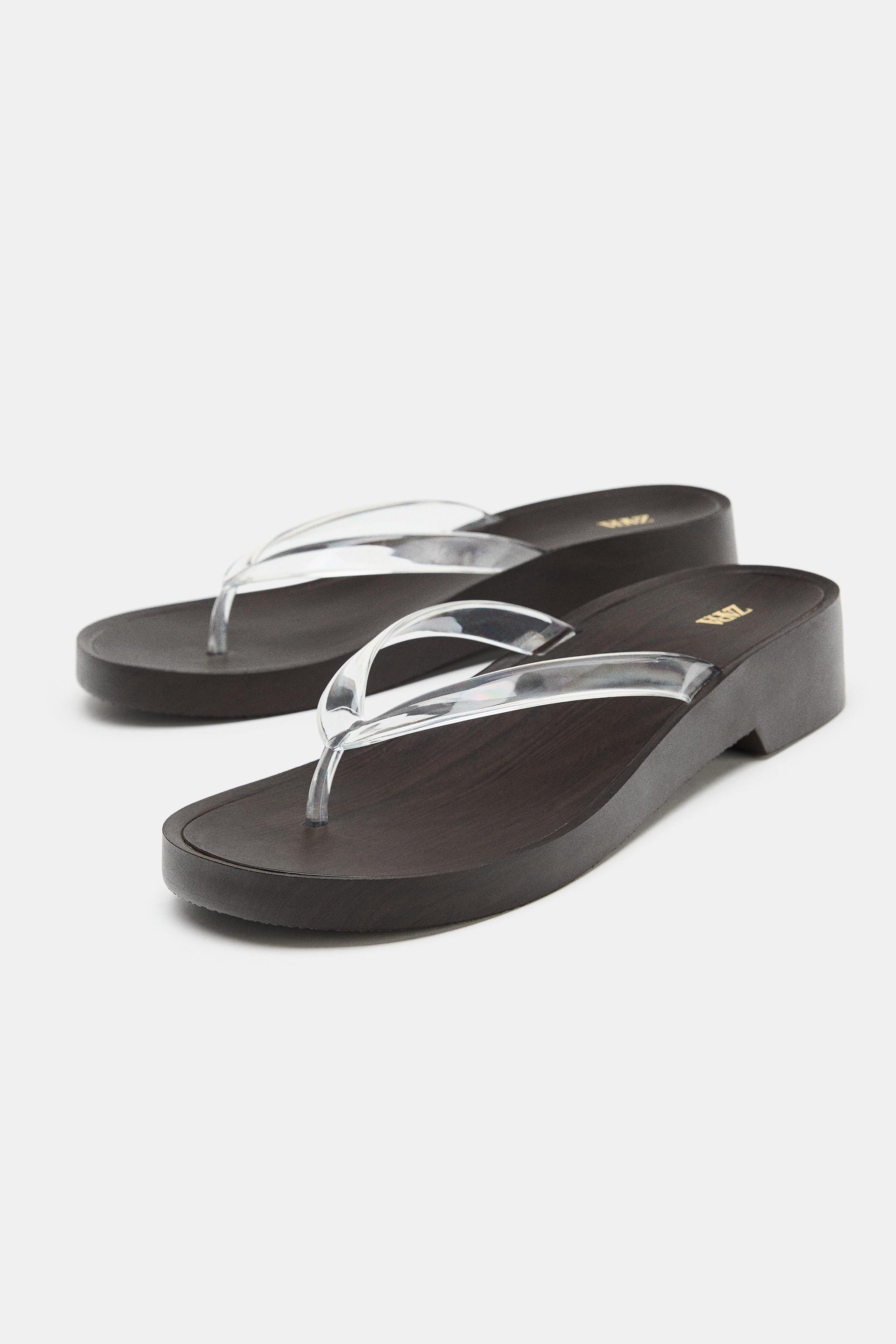 Vinyl Platform Sandals