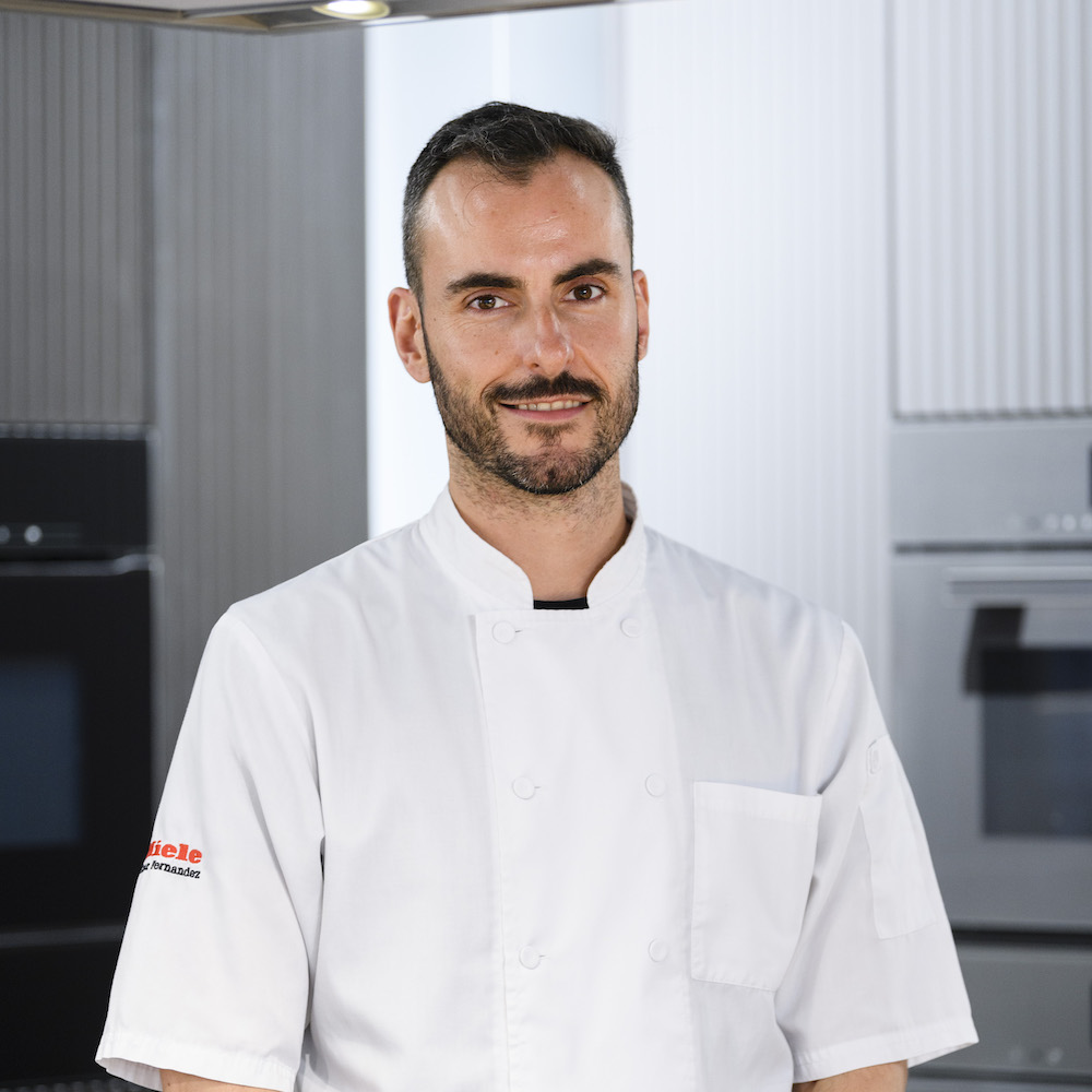 Cesar Fernadez of Miele in his chef whites