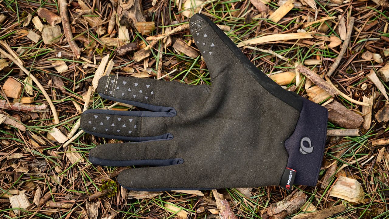 Pearl Izumi Summit WRX NeoShell Gloves ax suede palm detail