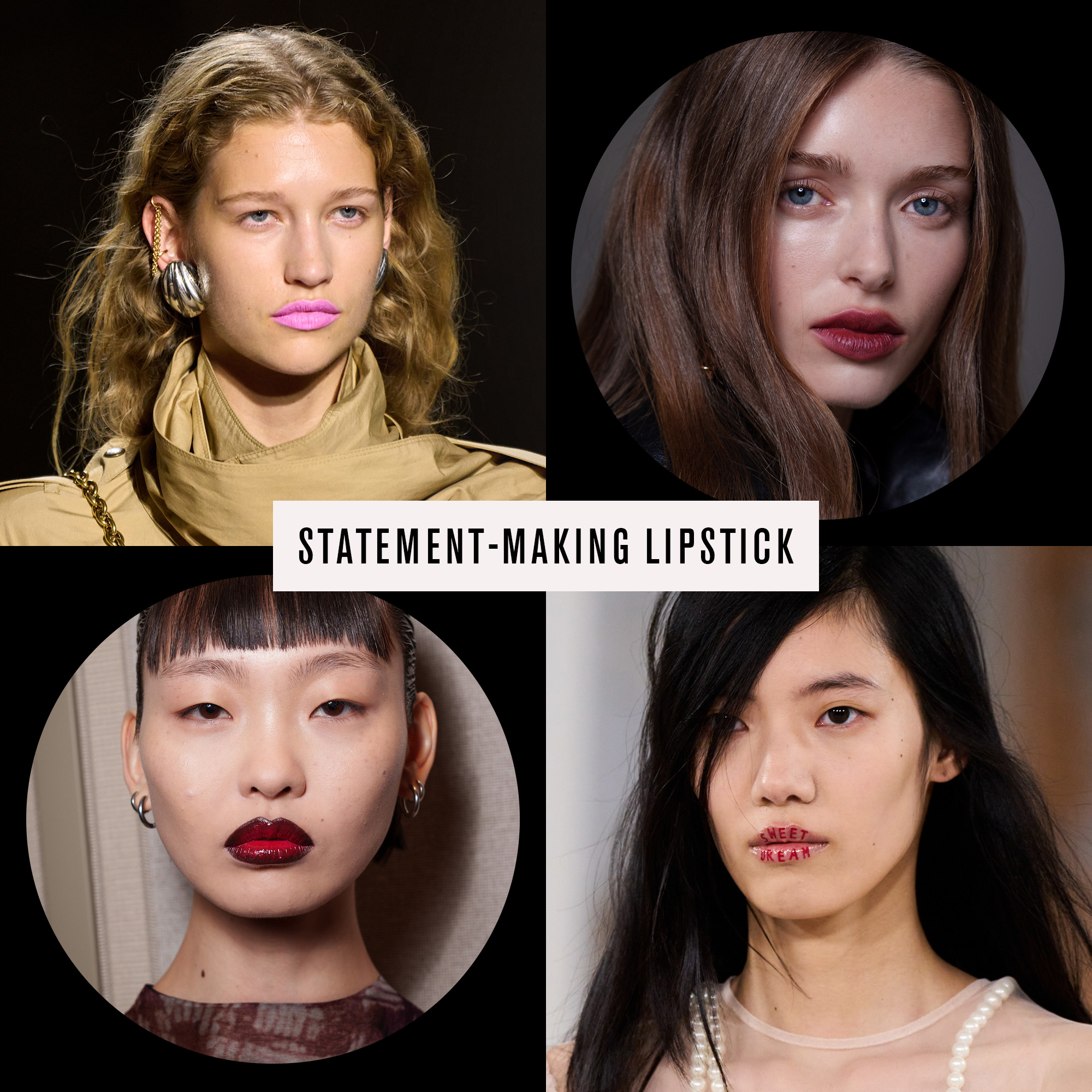 Statement-making lipstick collage
