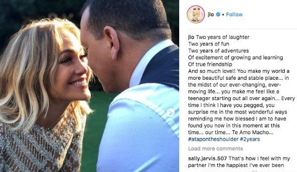 Jennifer Lopez Shares Adorable Anniversary Post For Alex Rodriguez ...