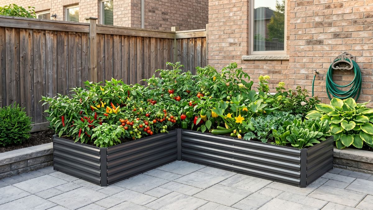These Sleek Metal Raised Beds Can Hold Tons of Plants, Add Privacy to Patios, and Are on Sale Now for Amazon Prime Day