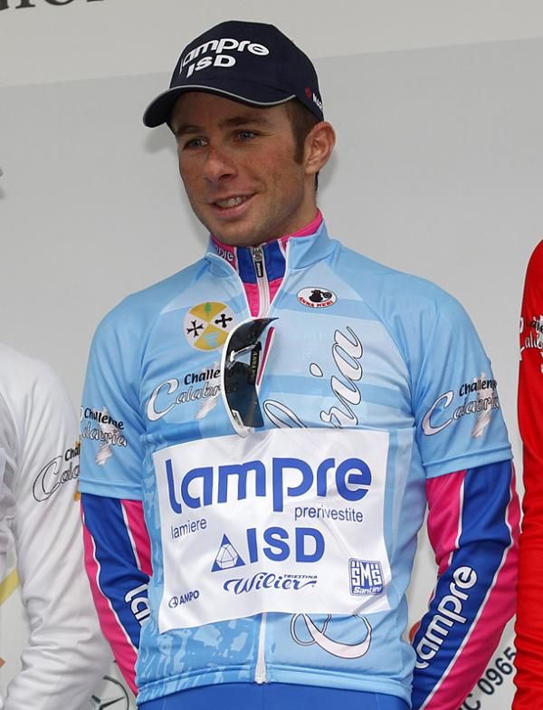 Race leader Daniele Pietropolli (Lampre - ISD)