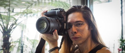Nikon Z9 review: James Artaius holding the Nikon Z 9