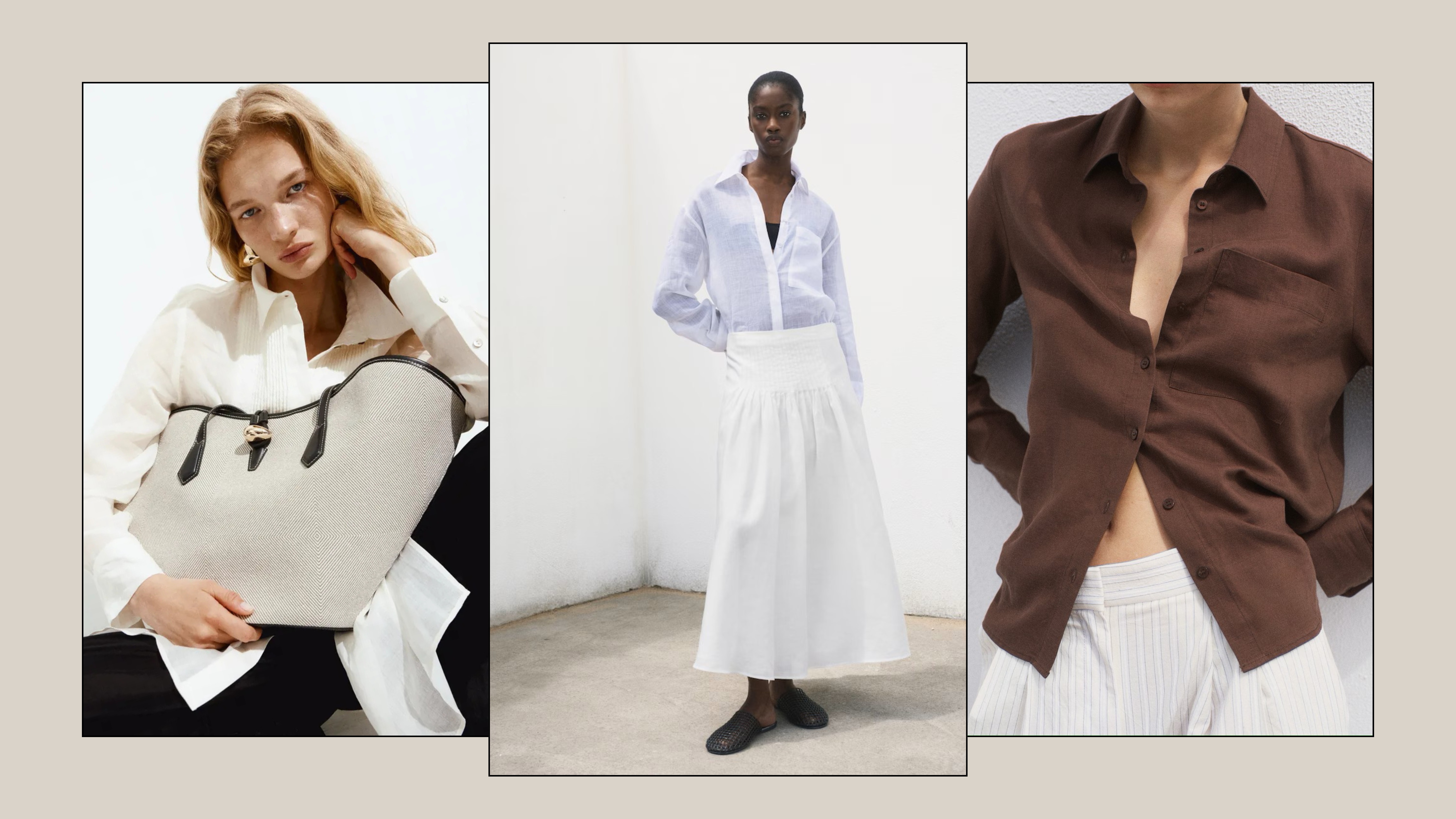A selection of chic new-in items from COS, H&M and Mango