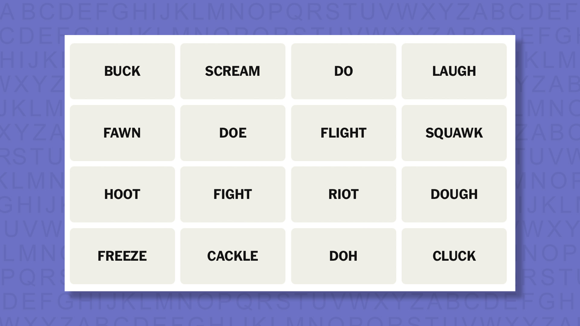 NYT Connections hints for game 981 on a purple background