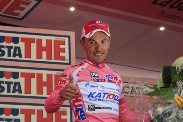 Joaquim Rodriguez (Katusha) on the podium for another day