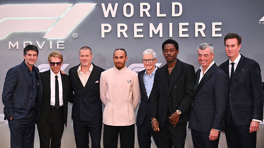 The cast and crew of F1 at the film&#039;s premiere