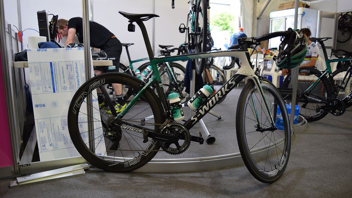 The 2018 Bora-Hansgrohe bikes have been giving the same green design as the team jerseys