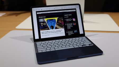 The MacBook Neo at an Apple event