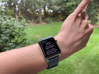 Apple Watch with notification