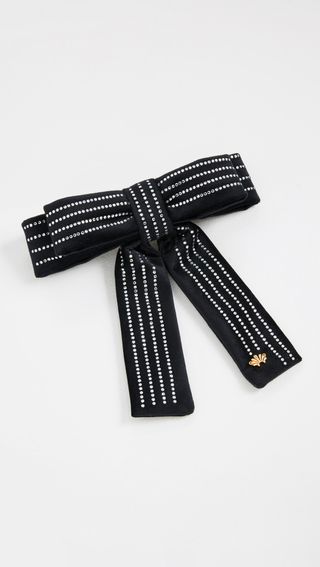 Crystal Pinstripe Antoinette Bow Barrette