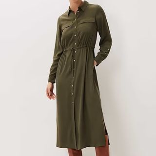 Phase Eight Khaki Midi Dress