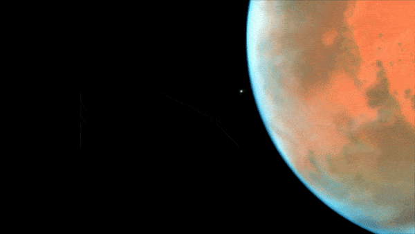 Time-lapse Video of Phobos in Orbit around Mars (Annotated and Smoothed).