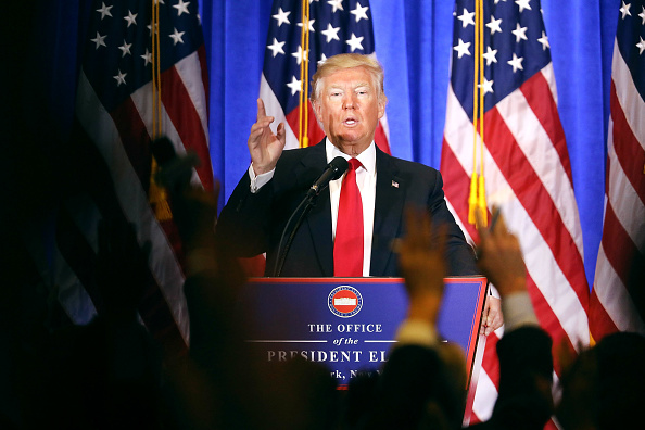 Donald Trump speaks at his first press conference in over five months.