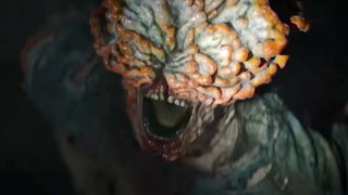 Clicker screaming in HBO's The Last of Us