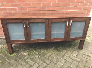 before shot of a wooden cabinet