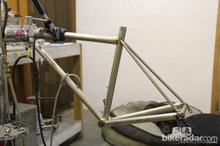 This ultralight (1kg/2.2lb) titanium frame will be shown at NAHBS