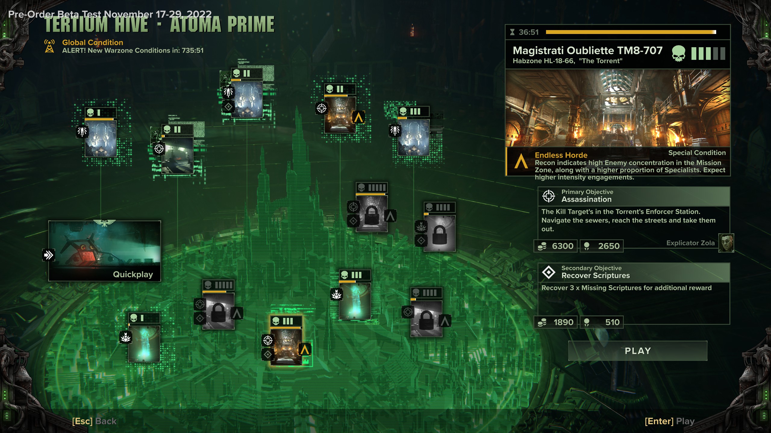 Objectifs de mission Warhammer 40K avec grimoires