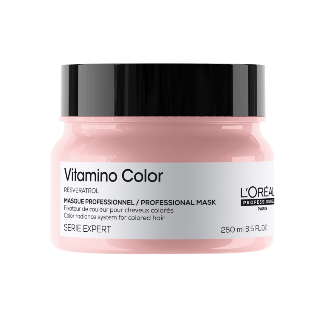 A product shot of the L&#039;Or&amp;eacute;al Professionnel Serie Expert Vitamino Color Mask, on a white background