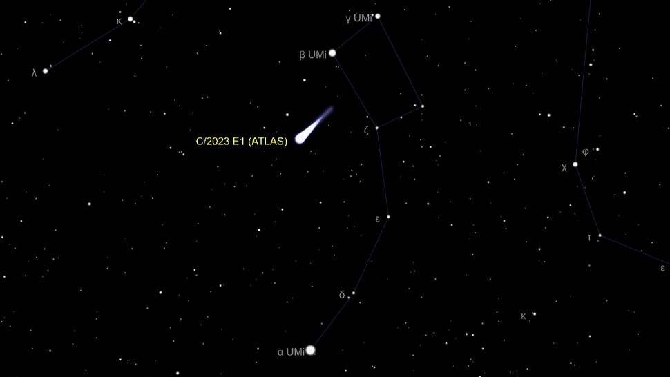 How to see comet E1 ATLAS high in the sky in July near the Little ...