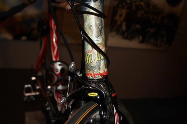 The "Lion of Flanders" Johan Museeuw had a bike to match his moniker in 2004.