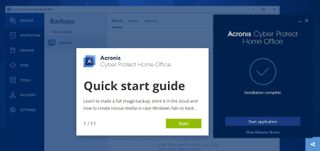 Acronis Cyber Protect Home Office app screen shot