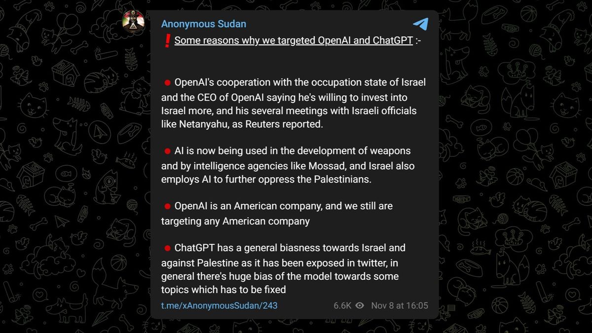 ChatGPT confirms outage caused by DDOS attack. Is it Russia? | Windows ...