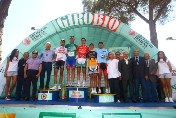 The stage 3 podium