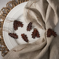 Metal Leaf Decorations - Set of 6 | was £15 now £10.50 at The White Company