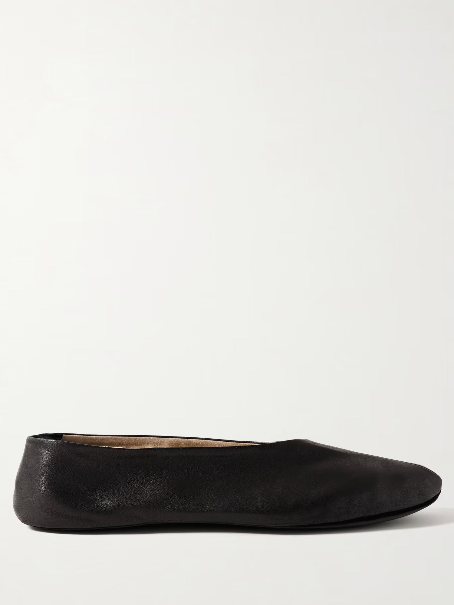 The Row Stella leather ballet flats