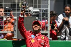 Ferrari's British driver Lewis Hamilton wins the sprint race of the Formula One Chinese Grand Prix
