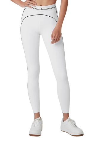 Airbrush High-Waist Heart Throb Legging - White/black