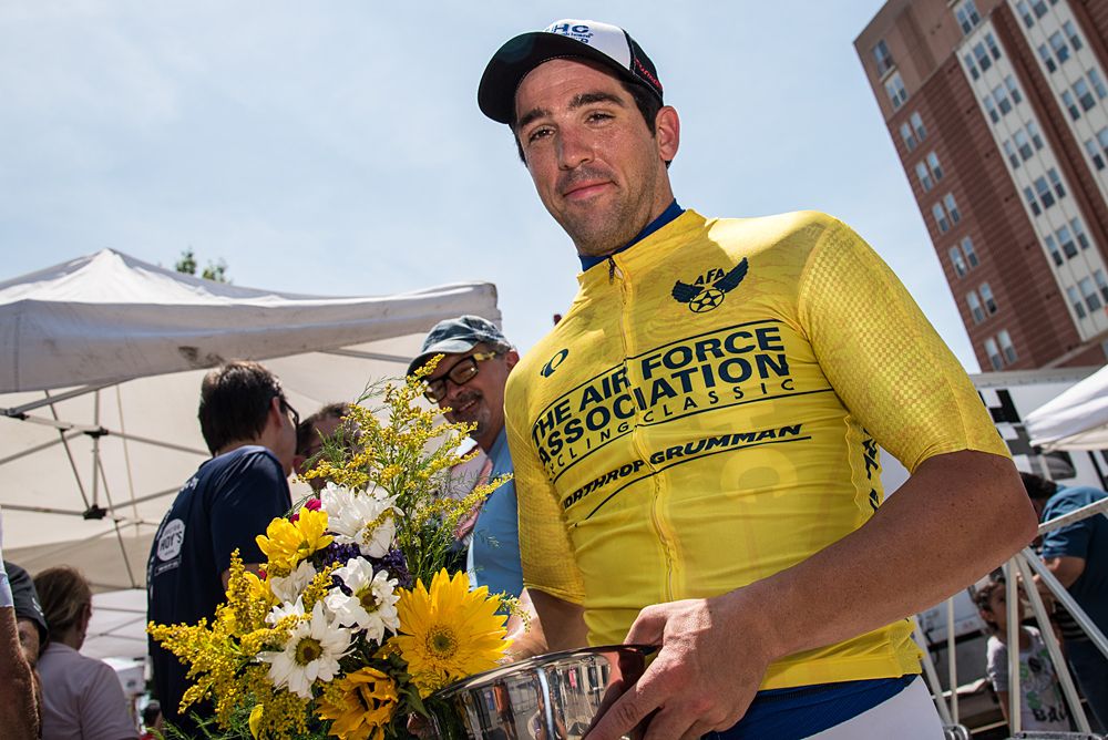 Ty Magner (UnitedHealthcare) takes home the jersey and cup after day one