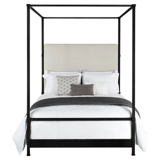 Iron canopy bed