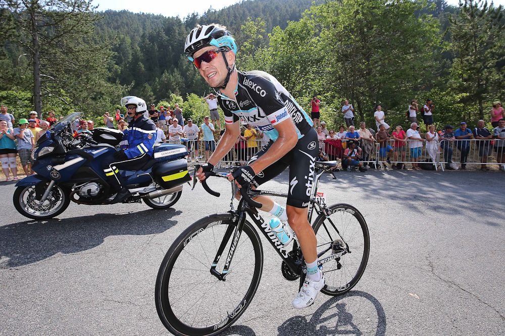 MIchal Golas attacked from the breakaway during stage 14.