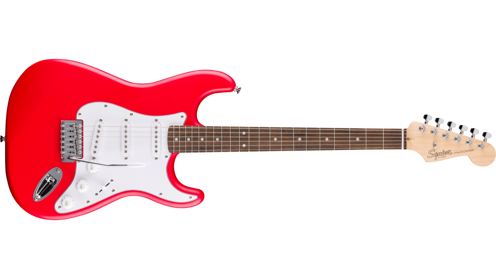 A Squier Debut Series Stratocaster electric guitar